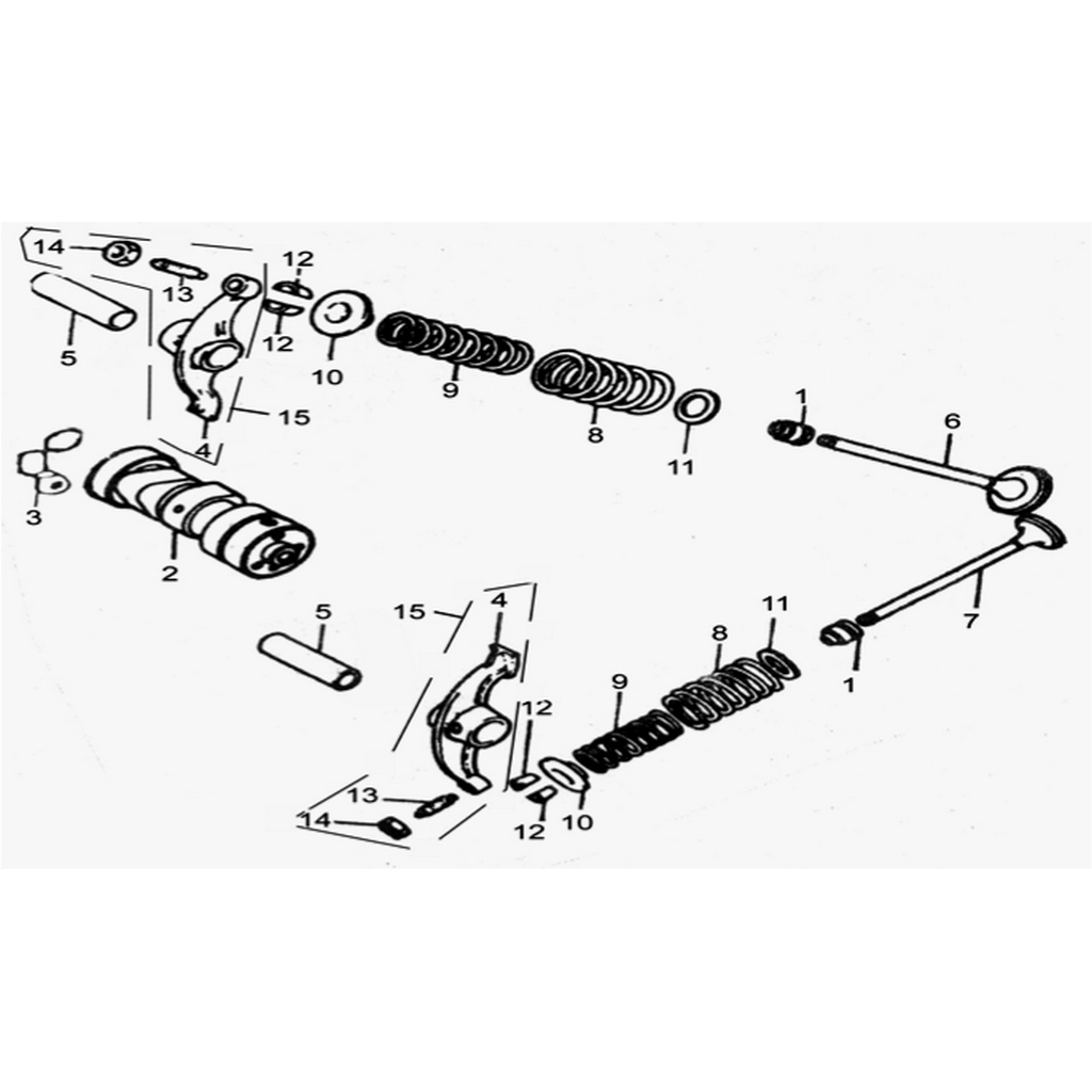 ASYA TURKCUB (ZF100-7) KULBUTOR SUBAP KOMPLE #AS100-TH E0315